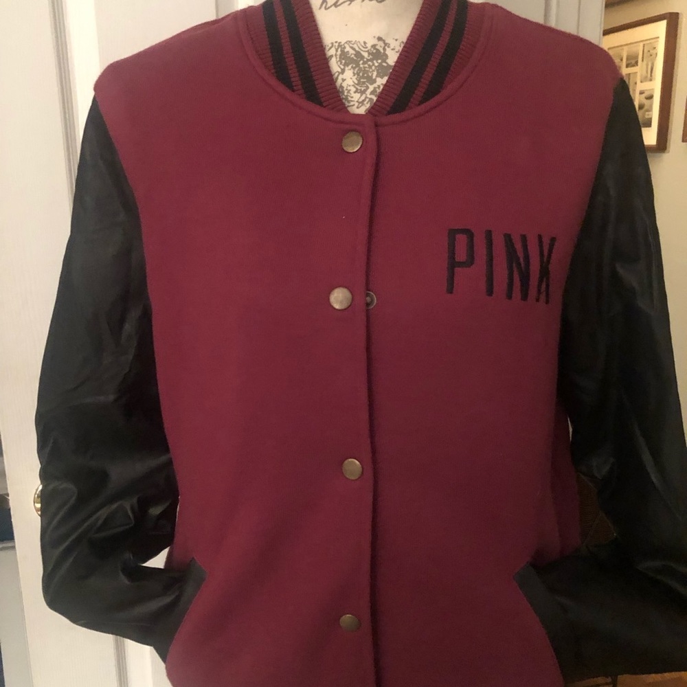 Pink letterman Jacket